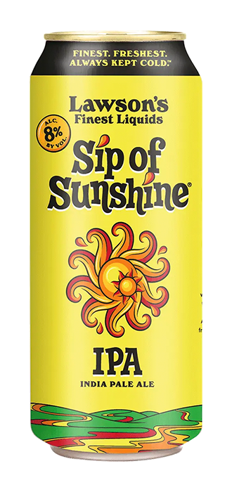 Lawson's Sip of Sunshine IPA Can. Montana Nights Top Axe-Bar + Entertainment Center in CT